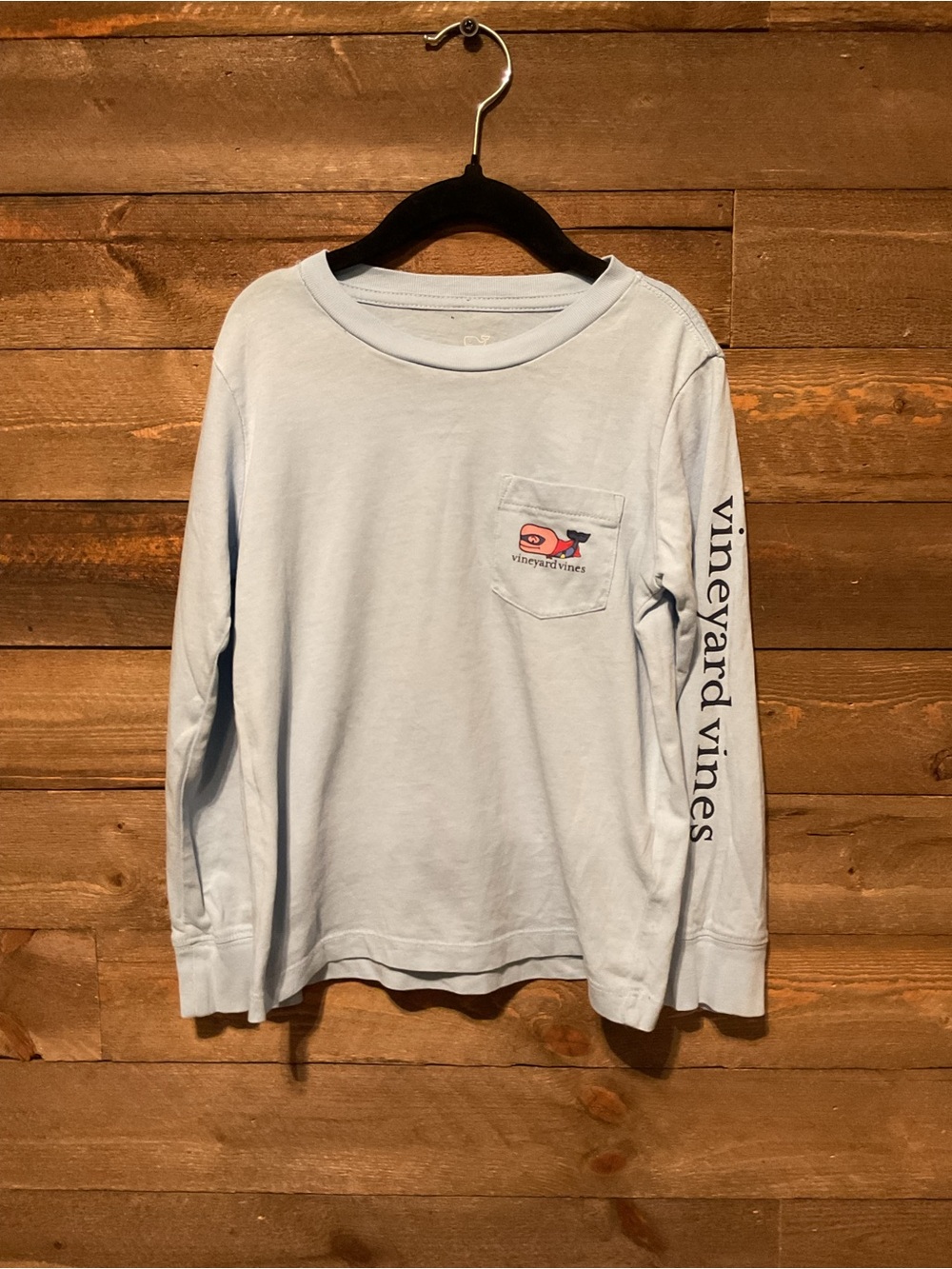 Vineyard Vines Little Boys Light Blue Whale Superhero Size 5